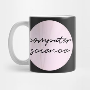 computer science in marble pink Mug